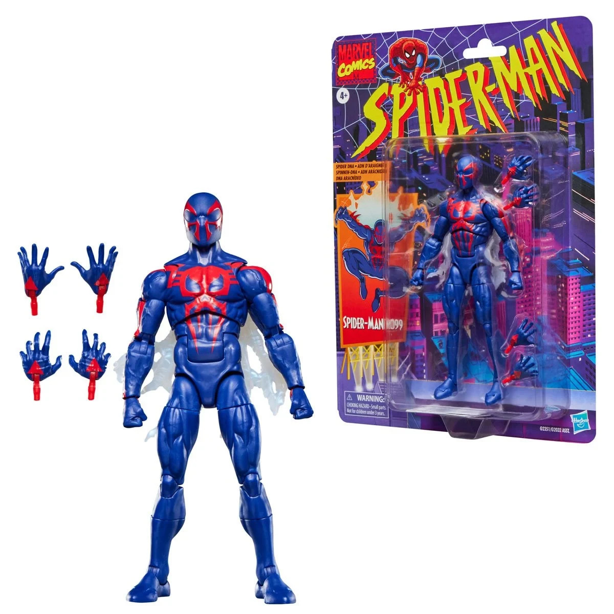 Spider-Man Marvel Legends Retro Cardback Spider-Man 2099 6-Inch