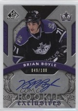 2008 SP Game Used Edition Rookie Exclusives 49/100 Brian Boyle #RE-BB Auto 2a8