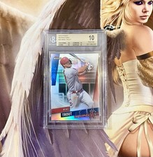 MIKE TROUT 2019 TOPPS FINEST REFRACTOR SP HIGHEST GRADED LOW POP BGS 10 PRISTINE
