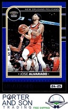 Jose Alvarado 2024-25 Hoops Blue New Orleans Pelicans Basketball Card