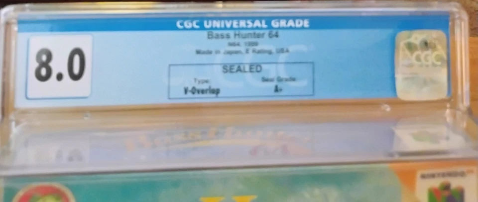 N64 Bass Hunter 64 Sealed CGC 8.0 A+ Nintendo 64 - Image 2 of 4