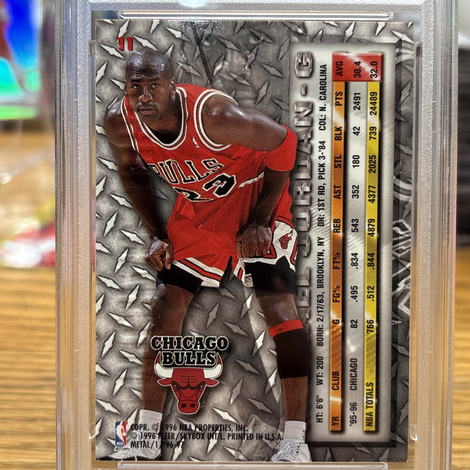 1996-97 Fleer Metal - Michael Jordan #11 view 4