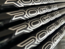 New RARE Aldila Rogue Black 105TX 95TX Hybrid Shaft Grip  Adapter Installed