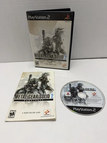 Metal Gear Solid 2 : Substance PlayStation 2 PS2 Complete w/ Manual CIB Tested
