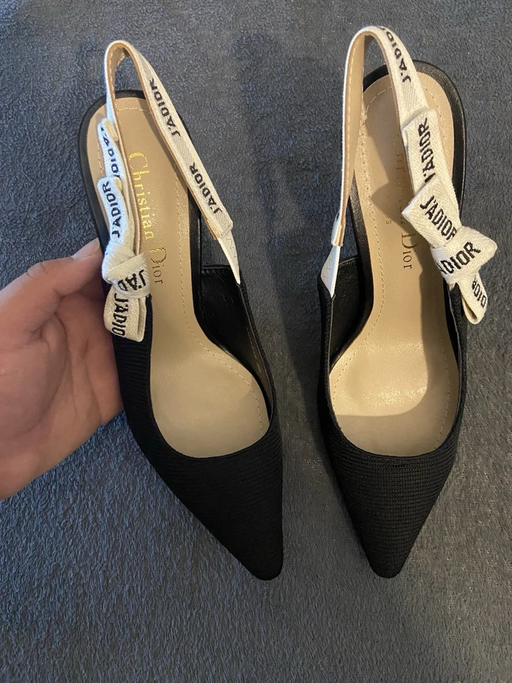 Zapatos de tacón Dior negros para mujer talla 8 EE. UU. Nuevos con caja Foto 2 de 4