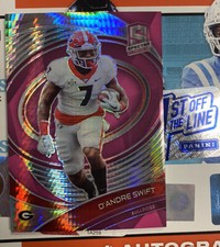 2022 Panini Chronicles Draft Picks Spectra Pink Prizm #59 DAndre SWIFT /75 SP