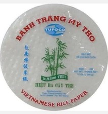 2X Bamboo Tree Vietnamese Round Rice Paper (22 CM) - 340g  Great for Spring Roll