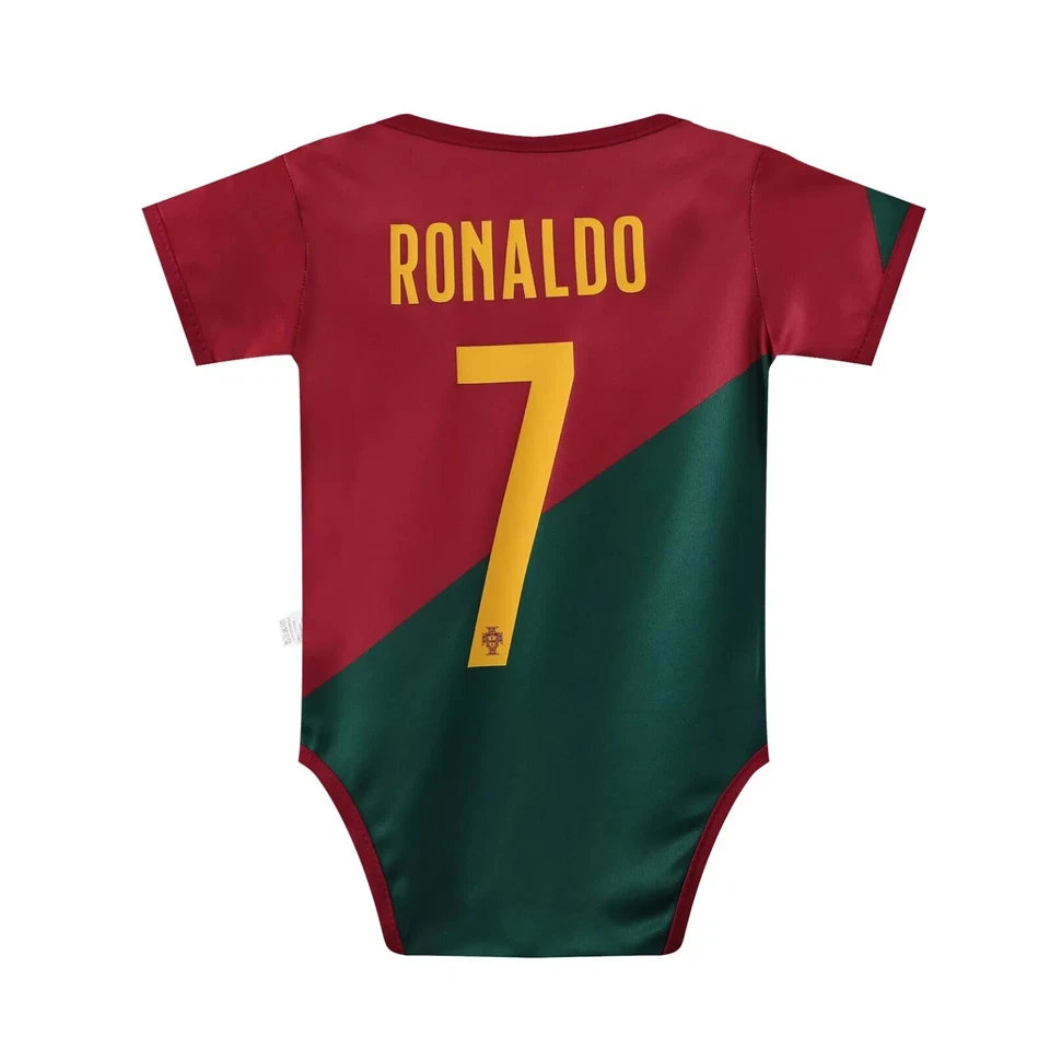 Body bebé bebé hogar fútbol nacional Portugal #7 Ronaldo-talla-0-9 meses Foto 4 de 4