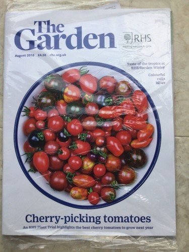 BNIP RHS The Garden Magazine AUG 2018 Calla Lilies, Tomatoes, Tropics ...