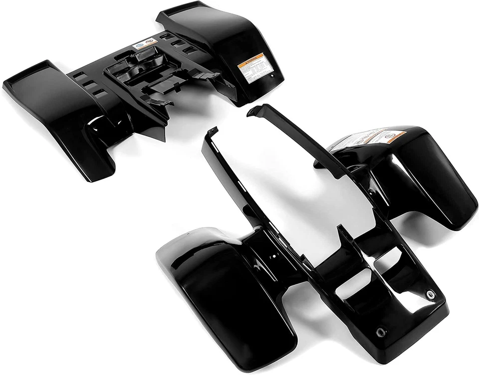 Guardabarros delantero + trasero carrocería de plástico para Yamaha Banshee 350 YFZ350 1987-2006 (Negro) Foto 2 de 4