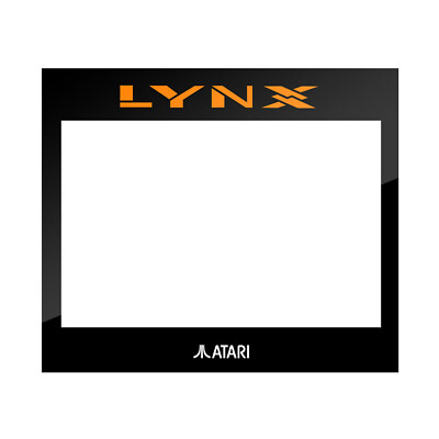 Glas Scheibe Schwarz für Atari Lynx I Black