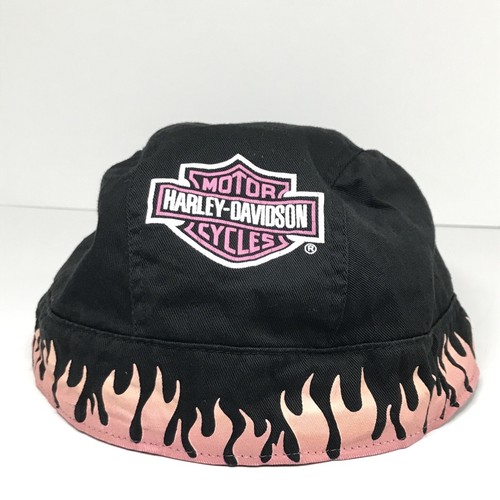 Harley Davidson Womens Pink Black Skull 