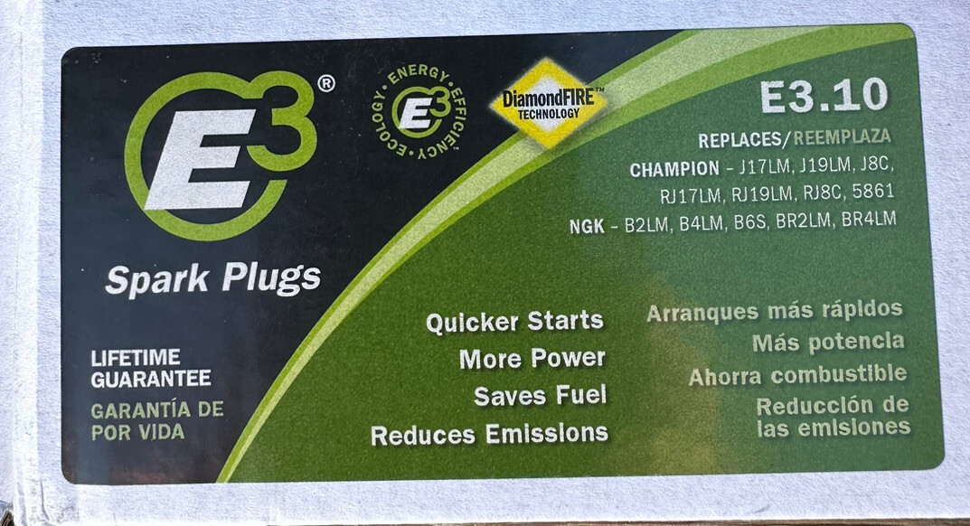 E3 Spark Plug E3.10 Lawn And Garden DiamondFire Technology Free