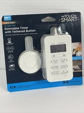 Mytouchsmart 58749 Digital Timer with On/Off Tether, 2-Polarized Outlets