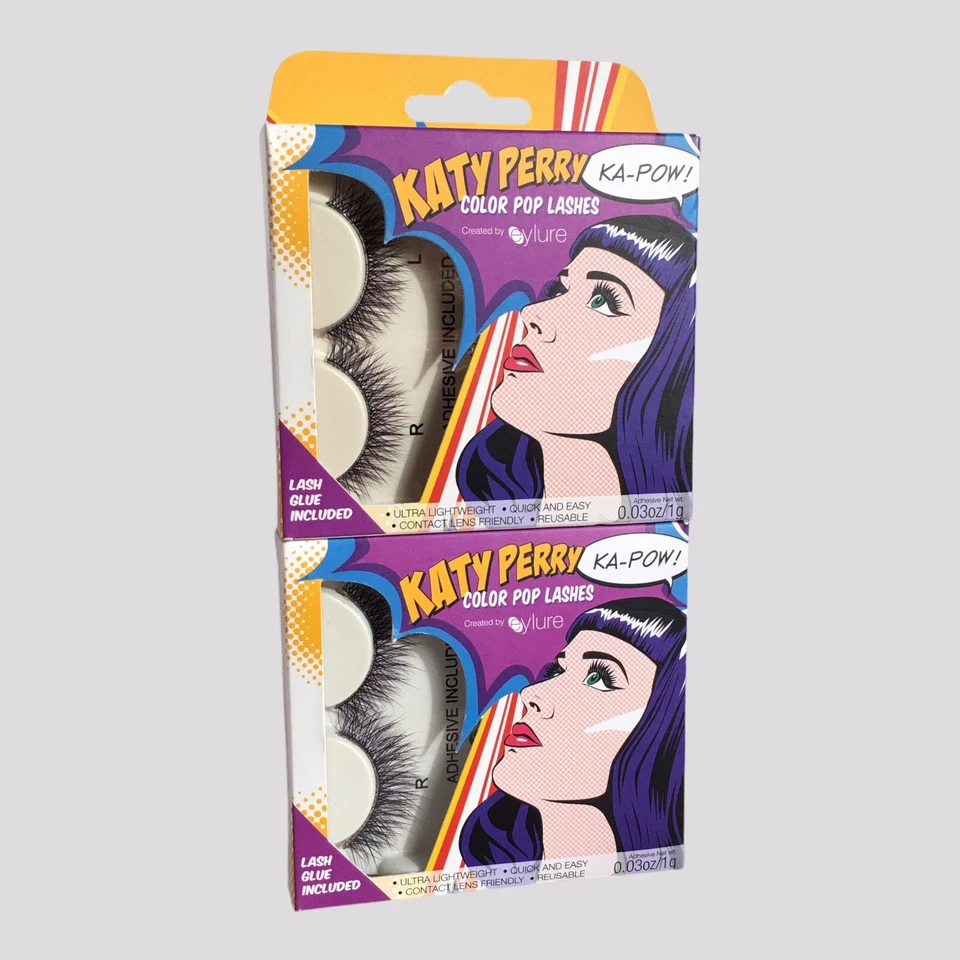 Rare Katy Perry Ka-Pow Color Pop Lashes crafted by Eylure NOS Lot of Two Boxes - Image 4 of 4
