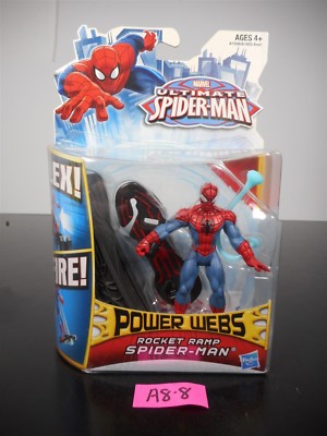 Marvel Ultimate ROCKET RAMP SPIDER-MAN Power Webs Figure Hasbro 2012 - BRAND NEW