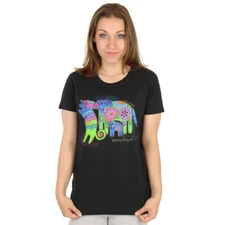 Laurel Burch Tee Shirt "Dancing Doggies" - SMALL ONLY - LBT015