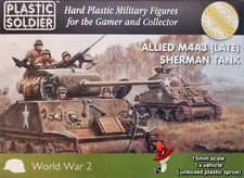 Plastic Soldier Company 15mm WW2 Allied M4A3 ( Late ) Sherman Tank 1 x Sprue