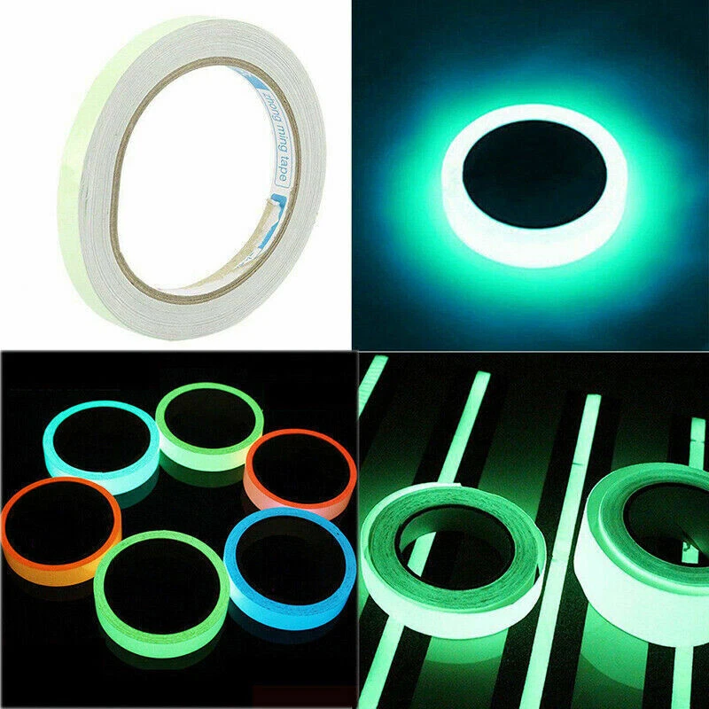 GLOW IN DARK TAPE Sticky Luminous Self-adhesive Safety Stickers Stage Decor 10M - Image 4 of 4