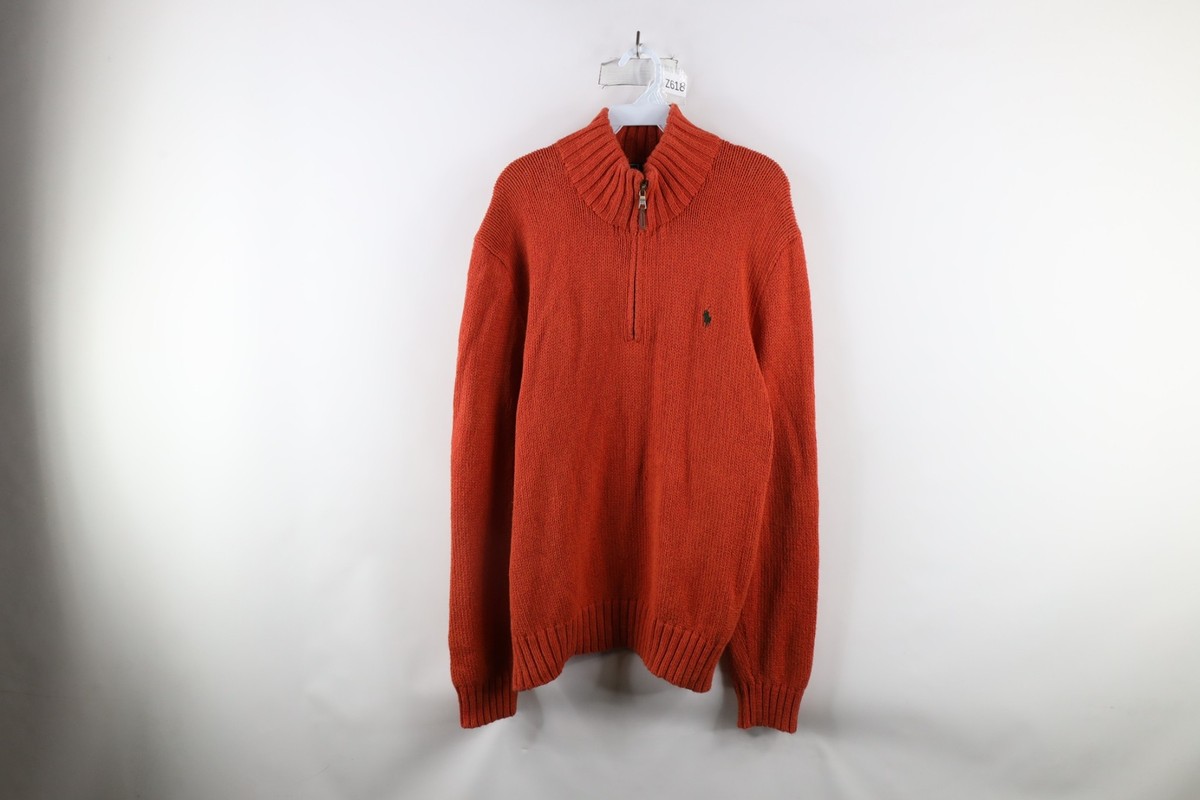 Vtg 90s Ralph Lauren Mens Large Heavyweight Cotton Ribbed Vtg 90s Ralph Lauren Mens Large Heavyweight Cotton Ribbed