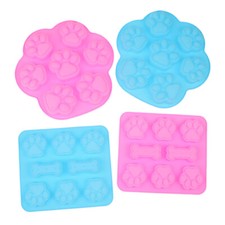 Silicone Puppy Dog Bone Molds Cat Paw Chocolate Cookie Mold DIY Baking Tool ❤B❤