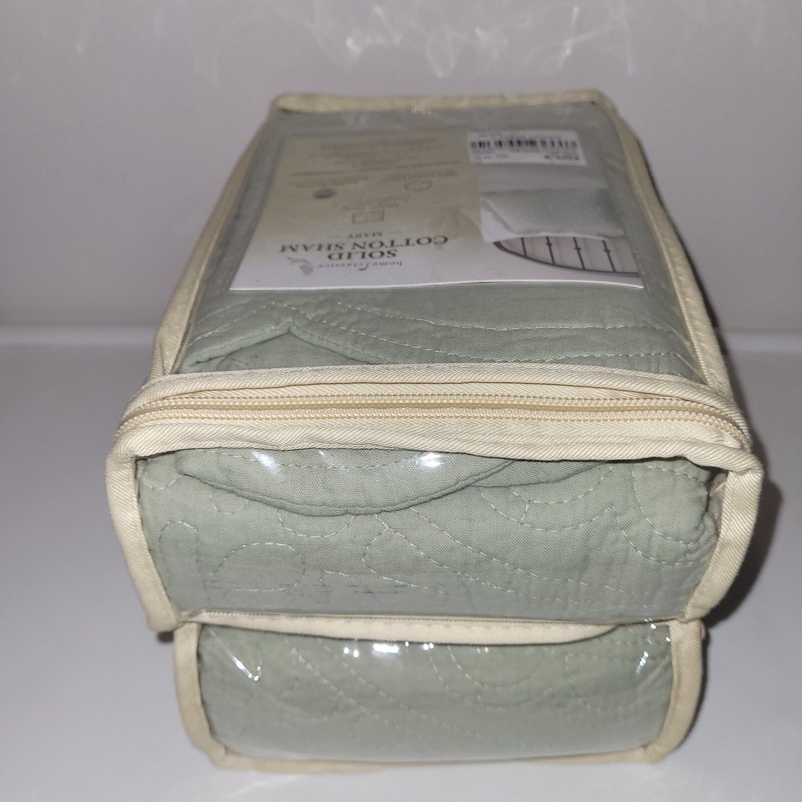 Home Classics (Kohl's)LOT OF 2 Solid Cotton KING Shams 'MARY' Sage
