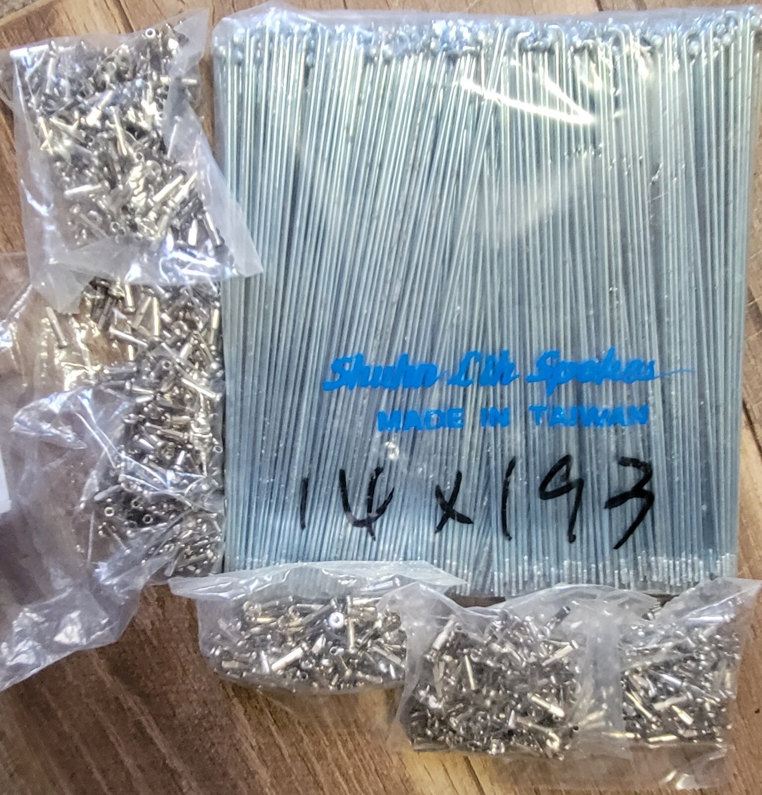 10 wheelsets of spokes 720 193mm  with nipples new bmx bike 7 5/8 inches 20 inch
