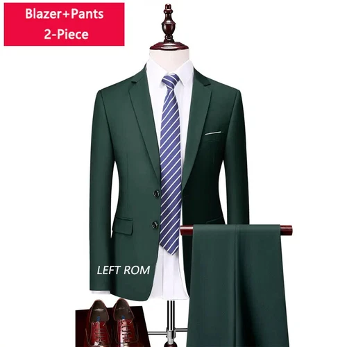 ( Sakko + Weste + Hose ) Boutique Herren Anzug 3-teiliges Set Bräutigam Brautkleid - Bild 22 von 52