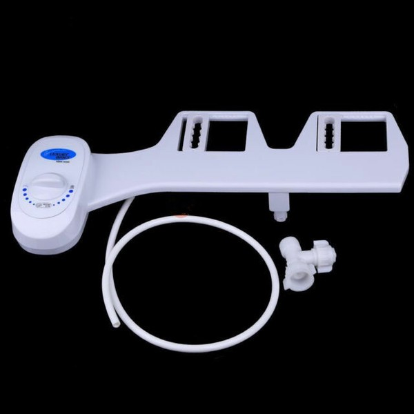 deco essentials non electric single nozzle toilet seat bidet