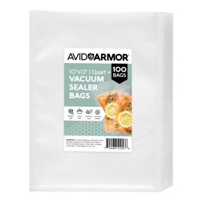 Avid Armor  10'' x 13'' Quart PLUS Pre-Cut Vacuum Sealer Bags - 100 Count