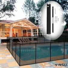 In-Ground Swimming Pool Safety Fence Section Accidental Drowning Prevent 4'x12'