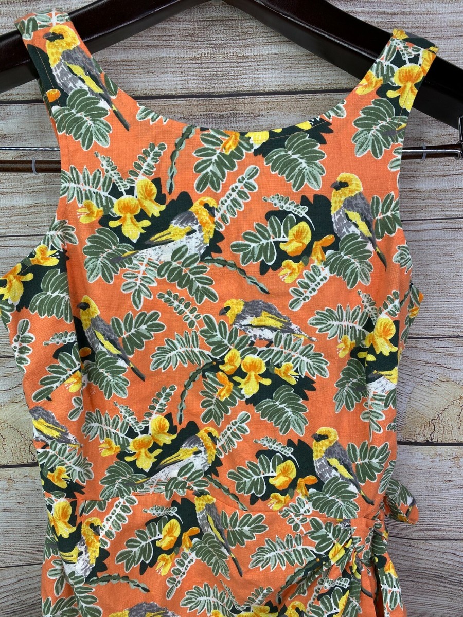 New Patagonia Womens Size 4 Pataloha Tropical Dress Peach Sherbet