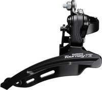 Shimano FD-TZ500 Tourney Umwerfer Down Swing, Down Pull, 3*6/7-Fach, 31,8 Mm