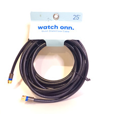 Onn Quad Shield Coaxial Cable 25 Ft RG6 Digital TV Satelite Antenna NEW