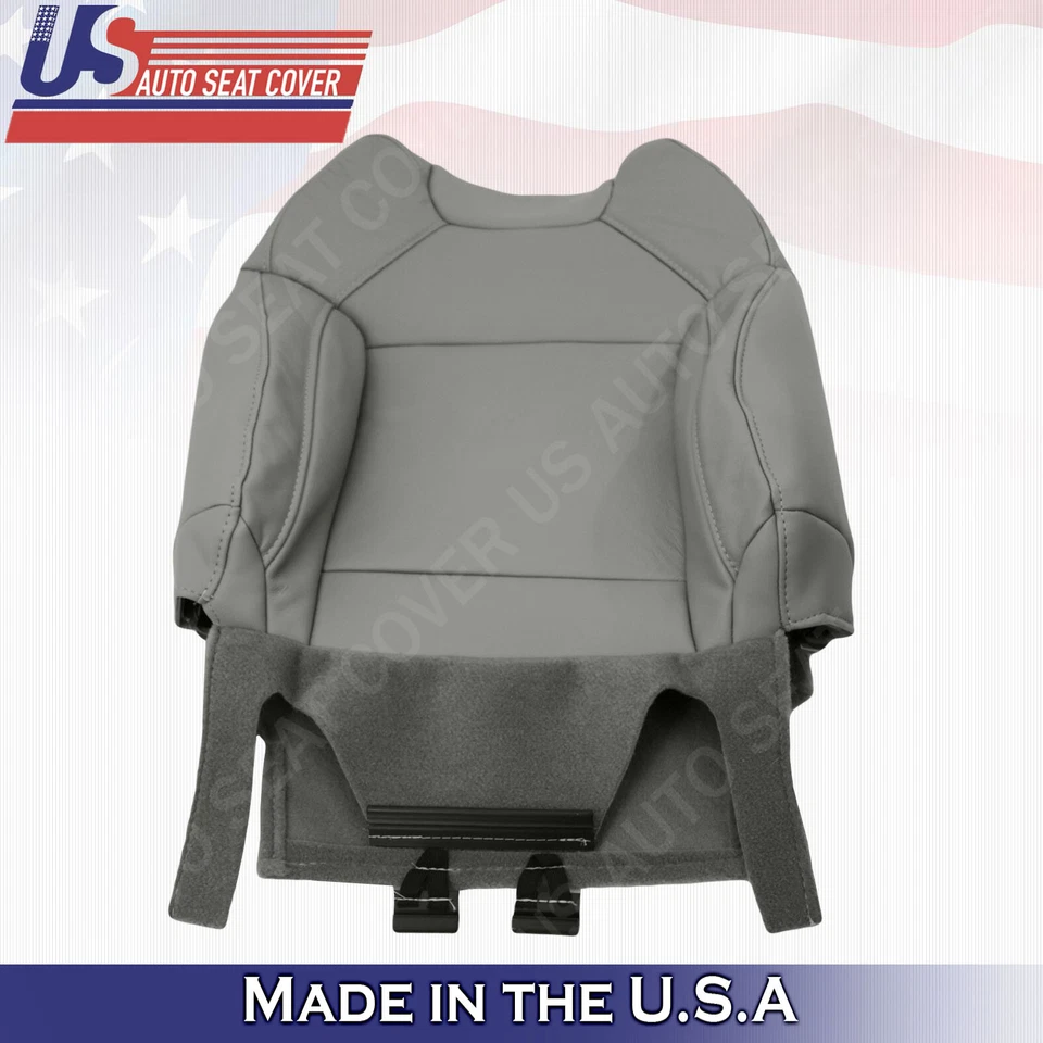 Capas de assento de couro cinza superior e inferior para passageiros Acura MDX 2014 2015 2016 - Imagem 4 de 4