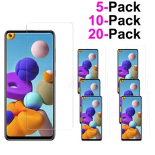 Wholesale For Samsung Galaxy A21 Tempered Glass  Screen Protector Clear HD 