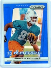 2013 Panini Prizm Jasper Collins RC #242 Blue Prizm Rookie Miami Dolphins