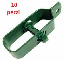 TENDIFILO PLASTIFICATO VERDE PER FILO DI RECINZIONE 10 pezzi tenditore - tirante