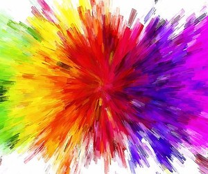 Color Splash Rainbow Colors Mouse Pad 9 X 7 Ebay
