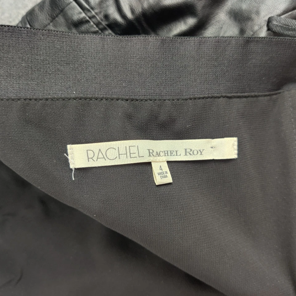 Sexy Jersey Vacaciones Rachel Roy Imitación Cuero Mono Mujer 4 Negro Sin Mangas  Foto 4 de 4