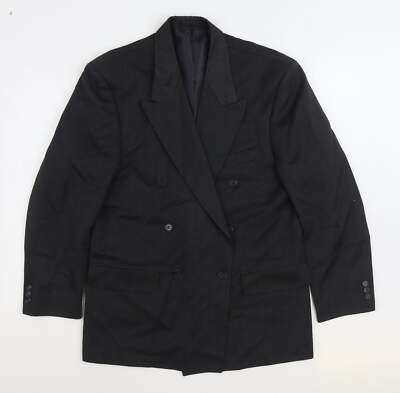 Burtons Anzugjacke Herren Grau Viskosemischung Größe 38