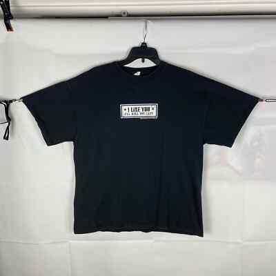 Vintage Y2K 2001 I Like You I ll Kill You Last Black XL T-Shirt Goth Grunge