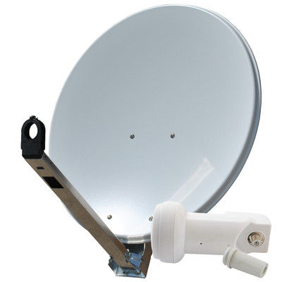 Sat Schüssel Spiegel Gibertini OP PL 75 cm Antenne ALU Single LNB Full HD 0,1dB 
