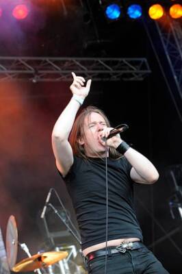 Lee Dorian of Cathedral live on stage at High Voltage Festival in  - Old Photo 6