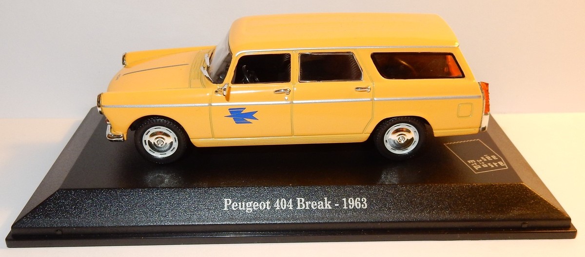 Maquette NOREV Peugeot 404 Break 1963 - Version Postes PTT - Échelle 1/43 - Sous Blister