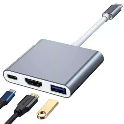 Huawei Matebook, Matepad 3 in 1 Multiport Adapter USB-C Hub HDMI USB