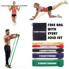 Pull UP Band Set Resistance Workout at Gym Home or Outdoors Toostrong Heavy duty