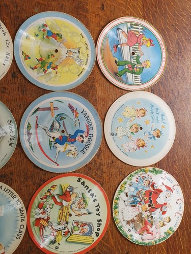 Vintage Voco Record Guild Picture Discs Records Christmas Carols Nursery Rhymes - Picture 20 of 20