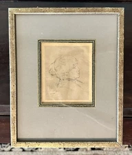 Pierre-Auguste Renoir Original Framed Berthe Morisot Portrait Etching 1924