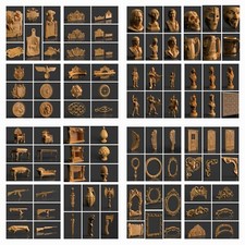 4000+ pcs STL 3D Model Collection for CNC Router Engraver Carving 3D Printer obj